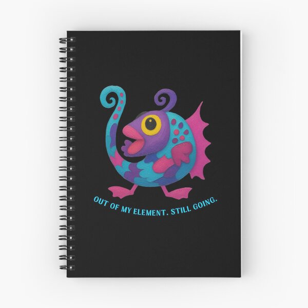 Item preview, Out of My Element, Still Going - Funny Motivational Fish designed and sold by PatykArt.