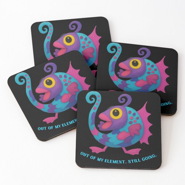 Item preview, Out of My Element, Still Going - Funny Motivational Fish designed and sold by PatykArt.