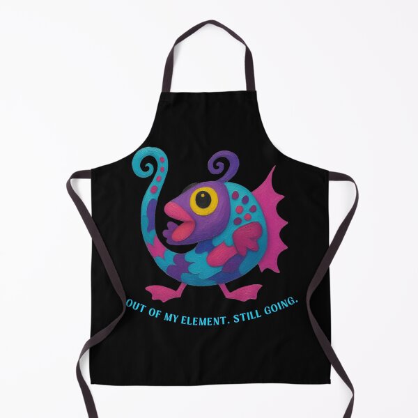 Item preview, Out of My Element, Still Going - Funny Motivational Fish designed and sold by PatykArt.