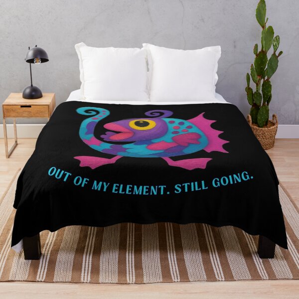Item preview, Out of My Element, Still Going - Funny Motivational Fish designed and sold by PatykArt.