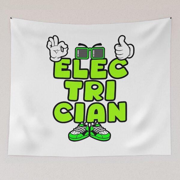 Item preview, ELECTRICIAN - WORK Graffitti Comic Words Funny  designed and sold by NFTWords.