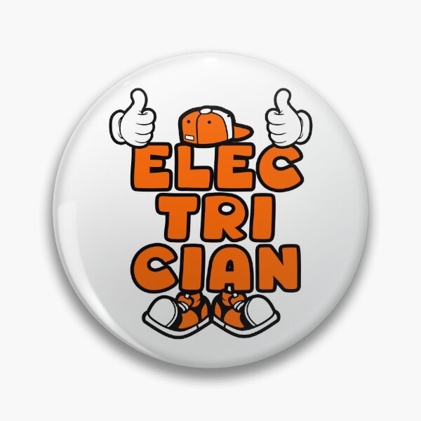 Item preview, ELECTRICIAN - PROFESSIONS Lettering Character Bold Retro designed and sold by NFTWords.