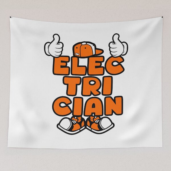 Item preview, ELECTRICIAN - PROFESSIONS Lettering Character Bold Retro designed and sold by NFTWords.