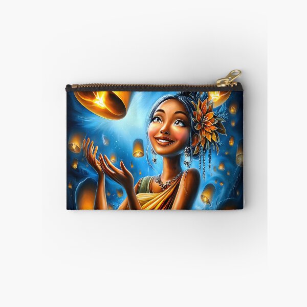 Item preview, Celebration of Joy with Floating Lanterns at Night designed and sold by Artessie.
