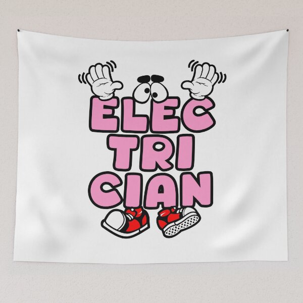 Item preview, ELECTRICIAN - WORK Words Character Bold Retro designed and sold by NFTWords.