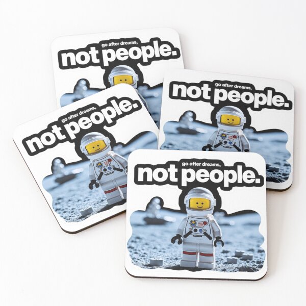 Item preview, Go After Dreams Not People – Motivational Astronaut Sticker designed and sold by cezzarie.