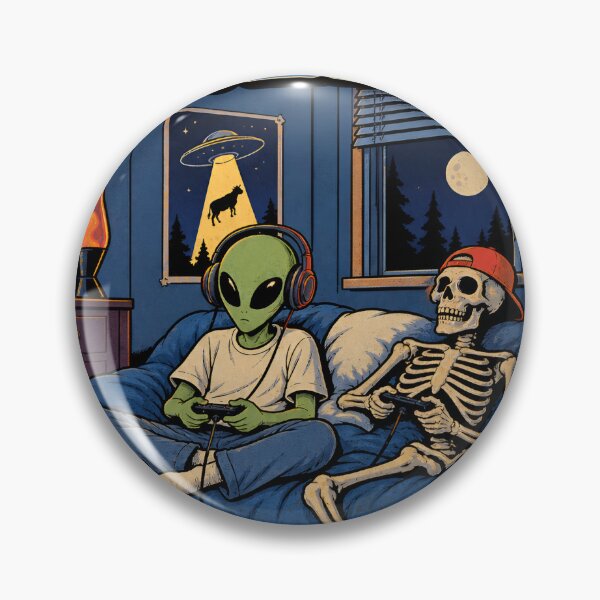 Item preview, Still Online Alien & Skeleton Gaming designed and sold by Peac7e.