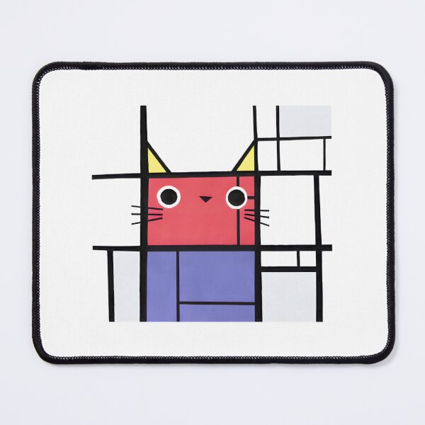 Item preview, Mondrian Cat Art | Abstract Geometric Feline Design LIMITED EDITION designed and sold by faisalhazraami.