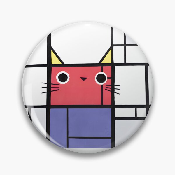 Item preview, Mondrian Cat Art | Abstract Geometric Feline Design LIMITED EDITION designed and sold by faisalhazraami.