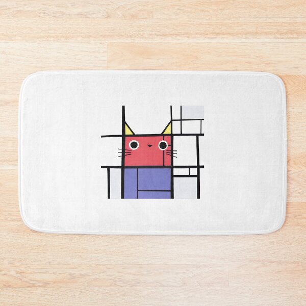 Item preview, Mondrian Cat Art | Abstract Geometric Feline Design LIMITED EDITION designed and sold by faisalhazraami.