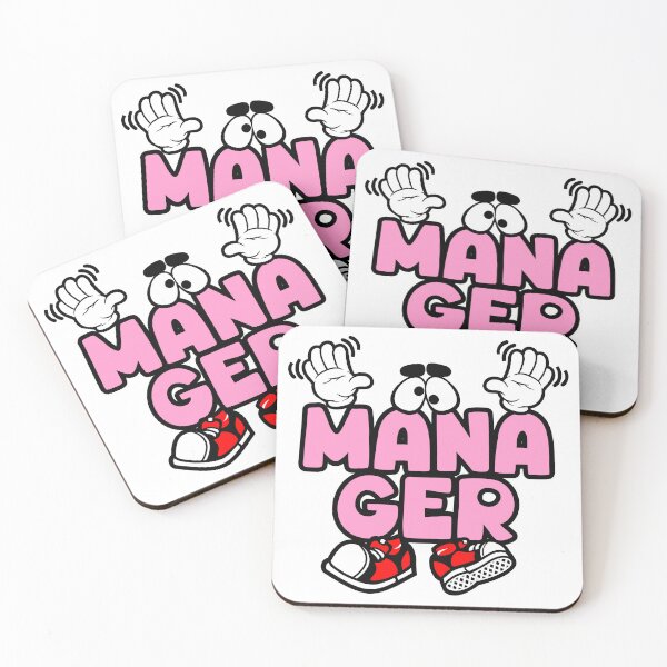 Item preview, MANAGER  - WORK Cartoon Character Bold Retro designed and sold by NFTWords.