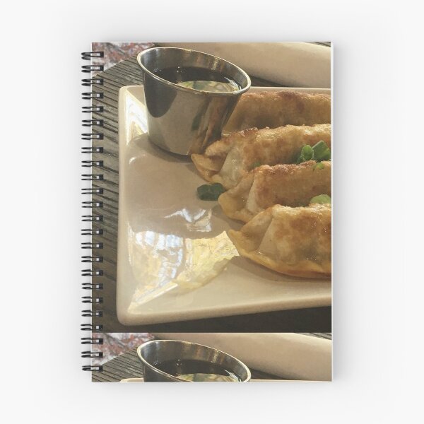 Item preview, Crispy Pan-Fried Dumplings with Dipping Sauce Art Print designed and sold by KaleChub.