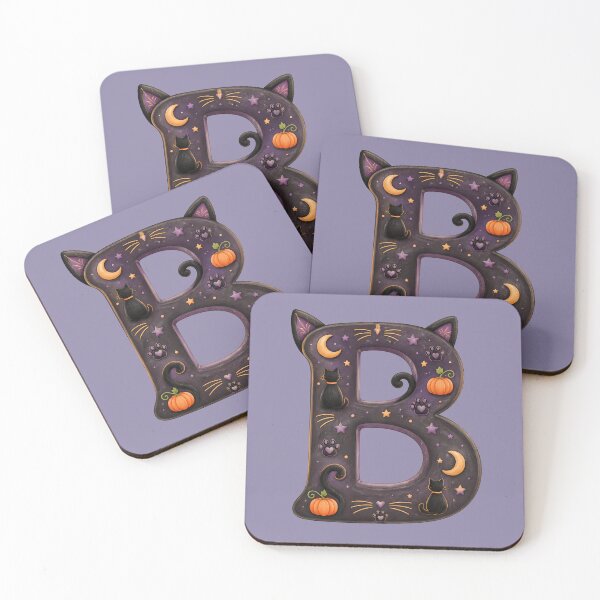 Item preview, Halloween Letter B Monogram – Spooky Bat Alphabet Initial Design designed and sold by VectorJoy.