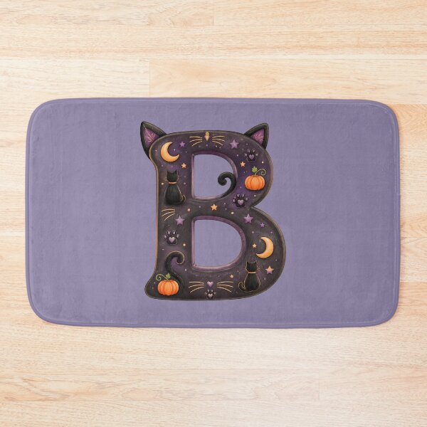 Item preview, Halloween Letter B Monogram – Spooky Bat Alphabet Initial Design designed and sold by VectorJoy.