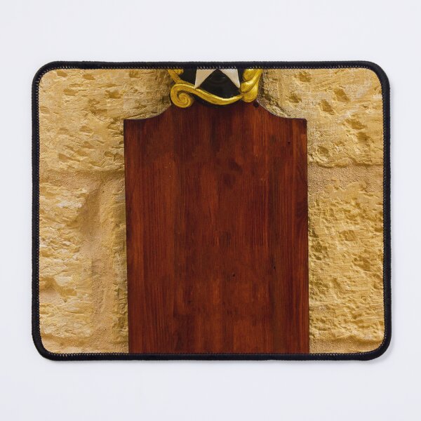 Item preview, Decorative Star Mask Above Wooden Signboard On Textured Stone Wall For Menu Or Message designed and sold by Nmallia.