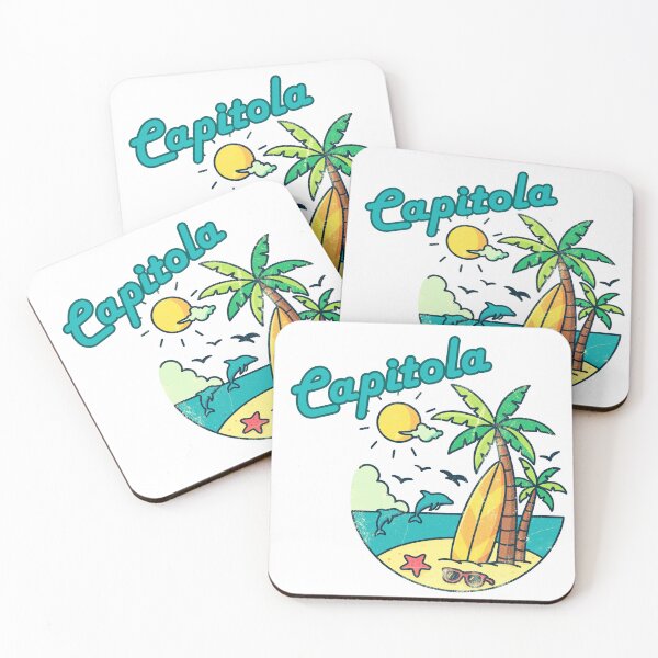 Item preview, Capitola Beach Vibes | Retro Tropical Sunset Vacation Design designed and sold by DonnaRaine.