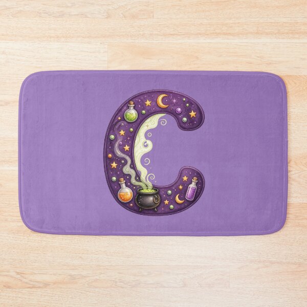 Item preview, Halloween Letter C Monogram – Spooky Cauldron Alphabet Initial Design designed and sold by VectorJoy.