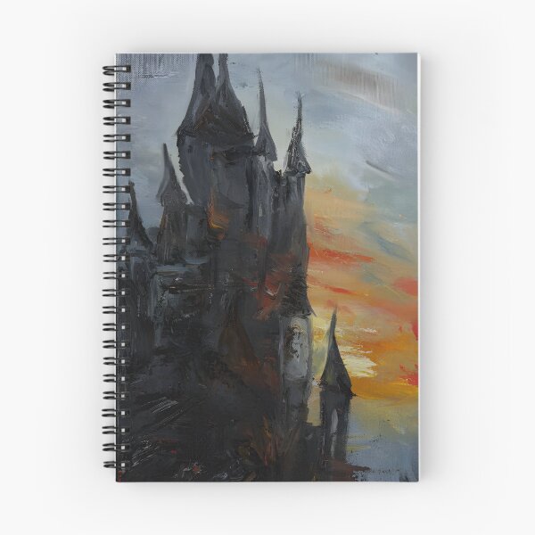 Item preview, Gothic Castle Oil Painting Art Print  designed and sold by ItsKatzie.