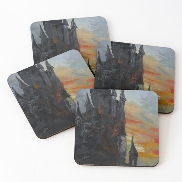 Item preview, Gothic Castle Oil Painting Art Print  designed and sold by ItsKatzie.