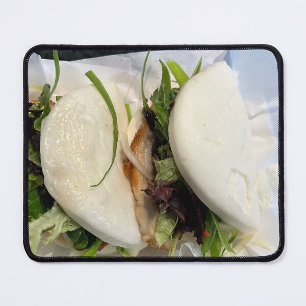 Item preview, Fluffy Steamed Bao Buns with Savory Filling Art Print designed and sold by KaleChub.