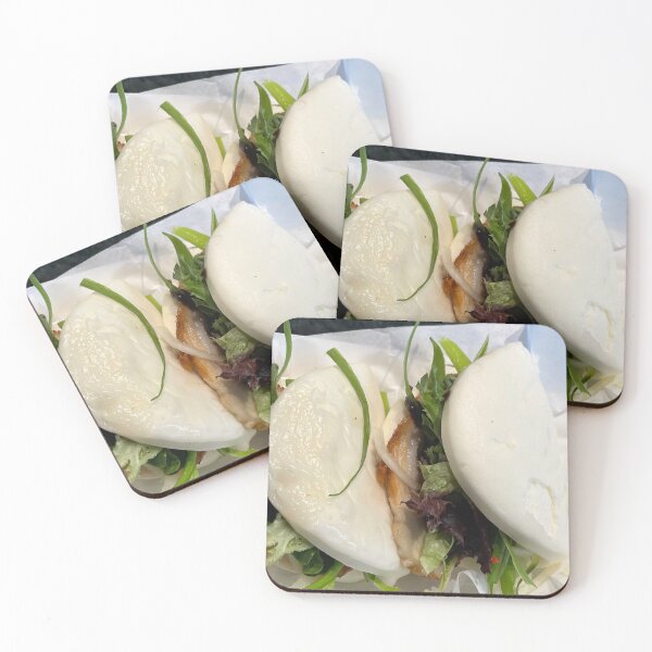 Item preview, Fluffy Steamed Bao Buns with Savory Filling Art Print designed and sold by KaleChub.