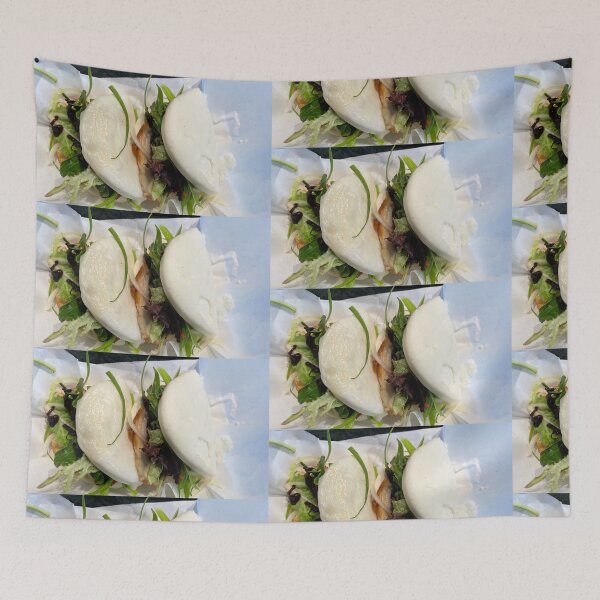 Item preview, Fluffy Steamed Bao Buns with Savory Filling Art Print designed and sold by KaleChub.