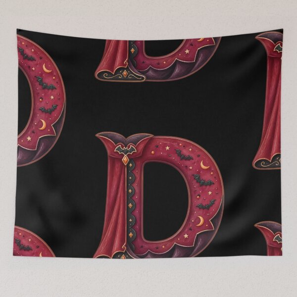 Item preview, Halloween Letter D Monogram – Spooky Devil Alphabet Initial Design designed and sold by VectorJoy.