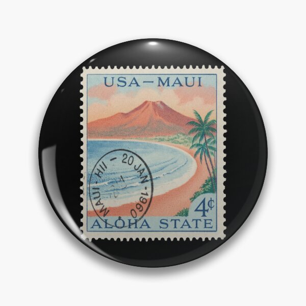 Item preview, Maui Hawaii Haleakala Kaanapali Coast Sunset Stamp Sticker designed and sold by stickercuffs.