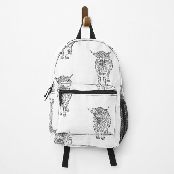 Item preview, Shaggy Highland Cow Hand-Drawn Ink Illustration designed and sold by MatildaLockwood.
