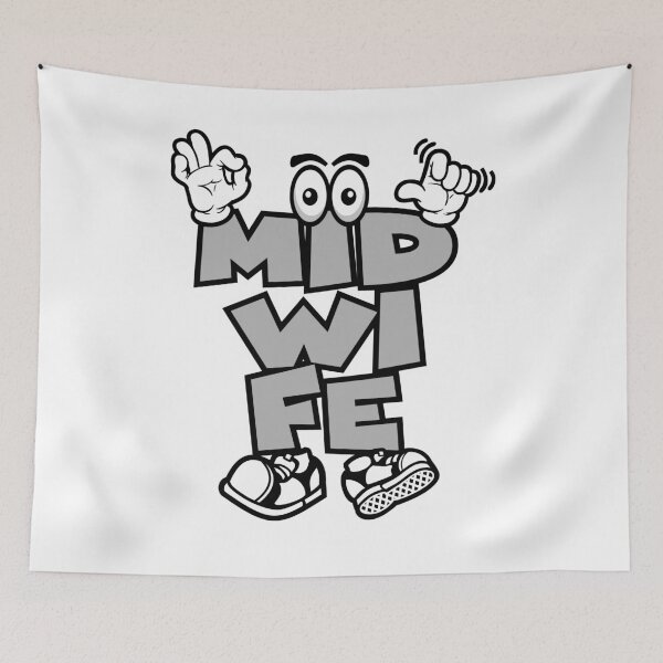 Item preview, MIDWIFE - PROFESSIONS Lettering Character Bold Retro designed and sold by NFTWords.