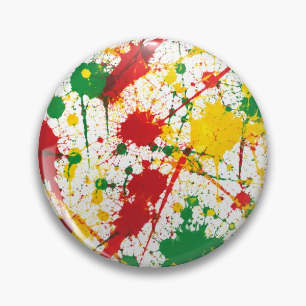 Item preview, Red Yellow and Green Paint Splatter Action Art designed and sold by THE SPLATTERED HAUS BY SAGE BANKS.
