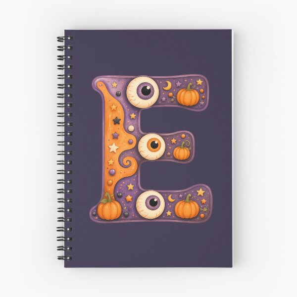 Item preview, Halloween Letter E Monogram – Spooky Eerie Alphabet Initial Design designed and sold by VectorJoy.