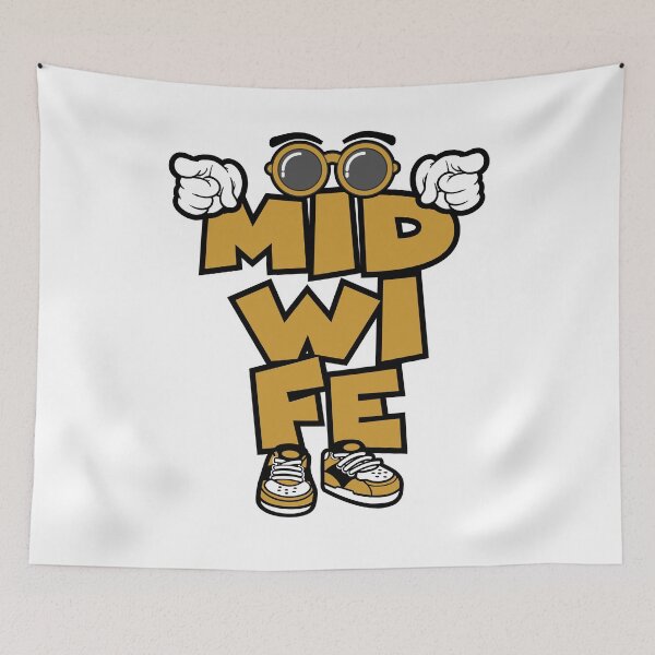 Item preview, MIDWIFE - WORK Words Character Bold Retro designed and sold by NFTWords.