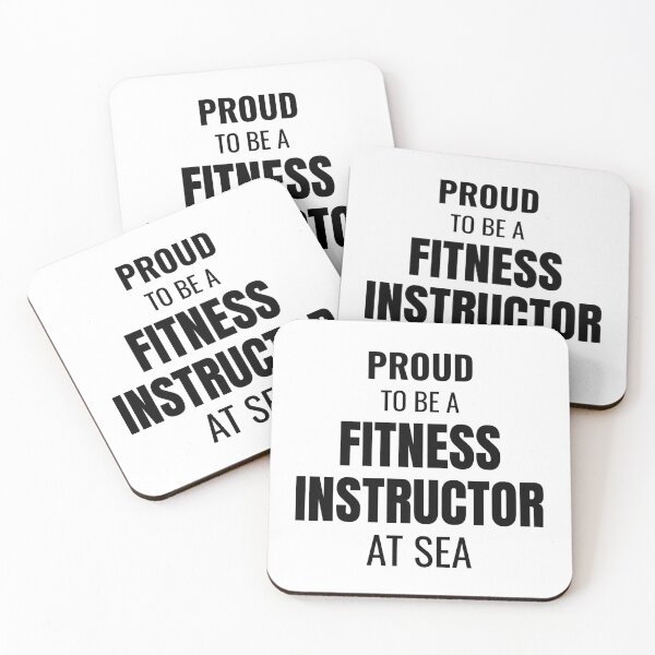 Item preview, Proud to be a Fitness Instructor at Sea (Black) designed and sold by ShipCrewNation.
