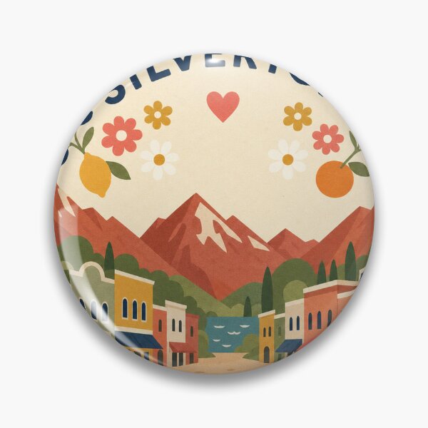 Item preview, Silverton USA Travel Souvenir Modern Folk Art designed and sold by VisualArtsOasis.
