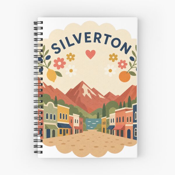 Item preview, Silverton USA Travel Souvenir Modern Folk Art designed and sold by VisualArtsOasis.