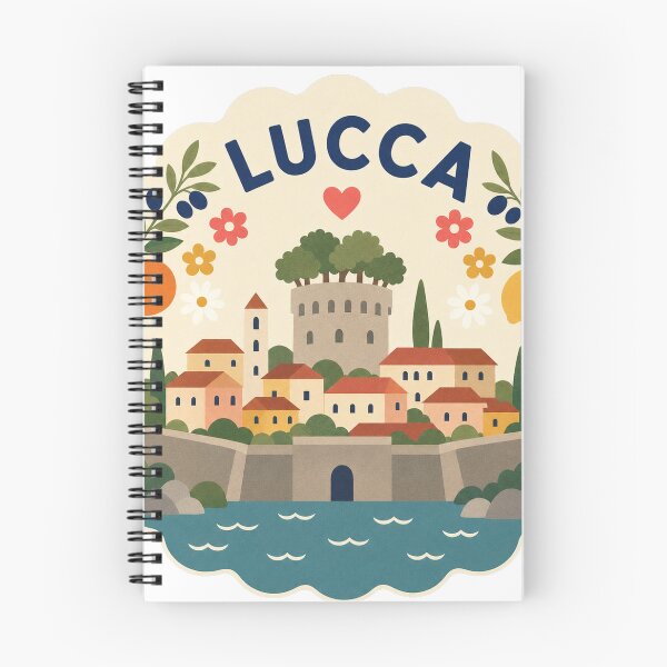 Item preview, Lucca Italy Travel Souvenir Modern Folk Art designed and sold by VisualArtsOasis.