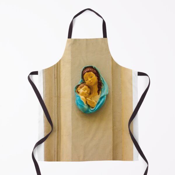 Item preview, Mother And Child Religious Statue Of Virgin Mary Holding Baby Jesus In Blue Cloak designed and sold by Nmallia.