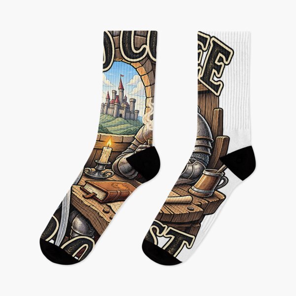 Item preview, No Coffee No Quest – Medieval Knight Fantasy Coffee Design designed and sold by ARTwy.