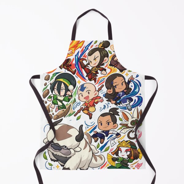 Item preview, avatar airbender Cute Elemental Heroes Chibi Sticker Design designed and sold by OSAMA MO.