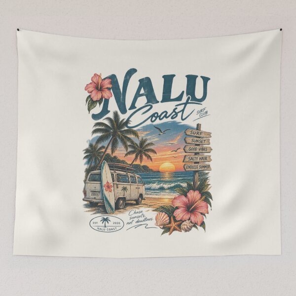 Item preview, Nalu Coast Surf Van | Tropical Sunset Beach Adventure   designed and sold by Nalu Coast.