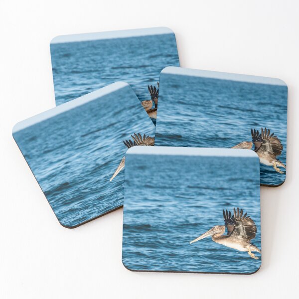 Item preview, Brown Pelican Gliding Over Ocean Waves designed and sold by Craig Bernstein.