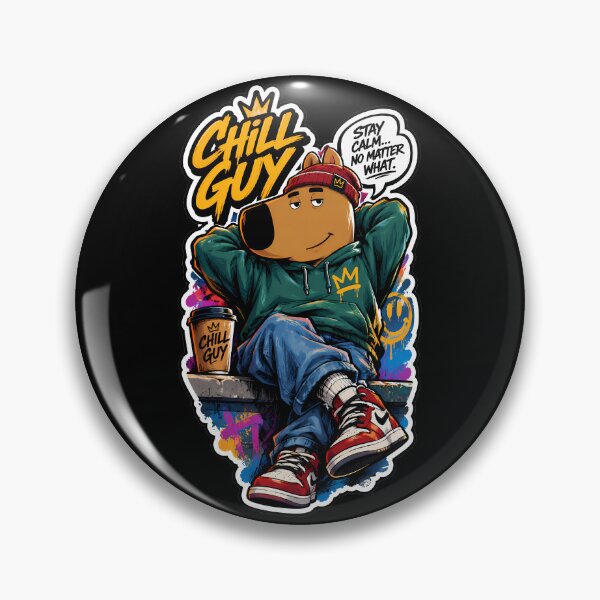Item preview, Just Chill Guy Funny Meme Cartoon Dog Character Relax Design designed and sold by DUMEJE.