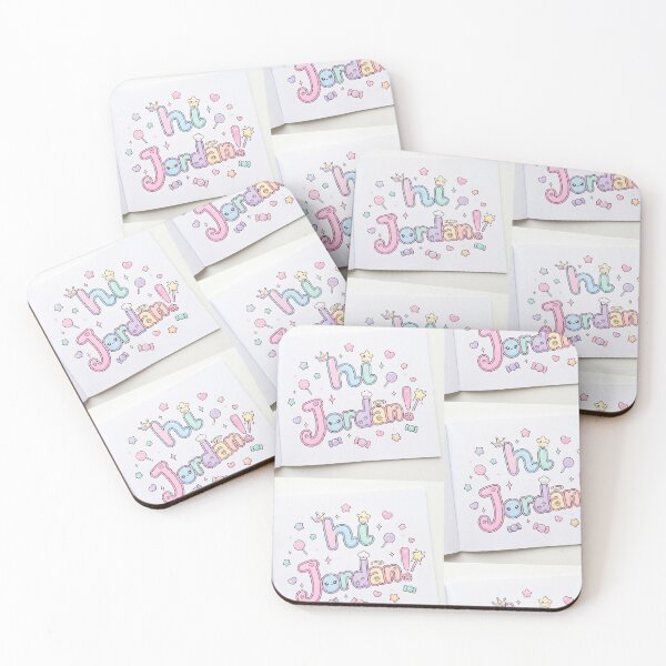 Item preview, Hi Jordon Cute Kawaii Pastel Doodles designed and sold by KaleChub.
