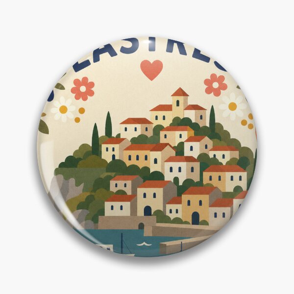 Item preview, Lastres Spain Travel Souvenir Modern Folk Art designed and sold by VisualArtsOasis.