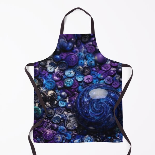 Item preview, Cosmic Blue Marble and Button Mixed Media Art designed and sold by THE SPLATTERED HAUS BY SAGE BANKS.