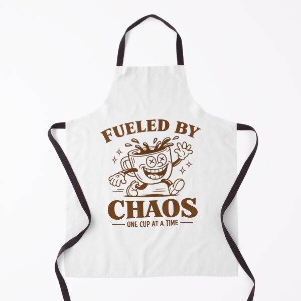 Item preview, Fueled By Chaos One Cup At A Time Retro Coffee designed and sold by ElcastDesigns.