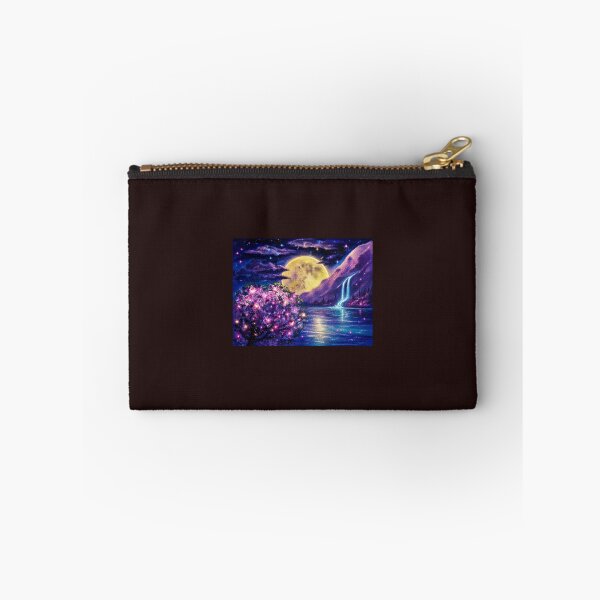 Item preview, Luminous Mountain with Glowing Waterfall designed and sold by Aquamarineelle.