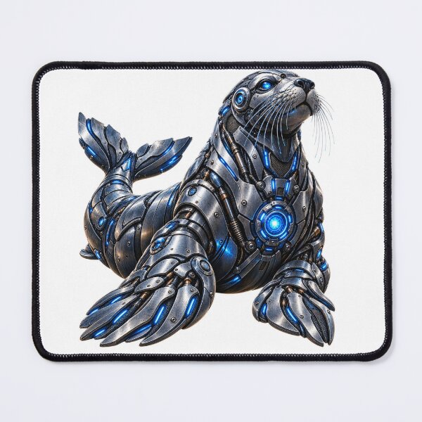 Item preview, Steel Seal V5+ — Cybernetic Mechanical Seal | Industrial Metal Animal designed and sold by SteelCoat Studio.