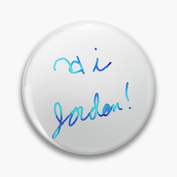 Item preview, Hi Jordon Blue Gradient Cursive Typography designed and sold by KaleChub.